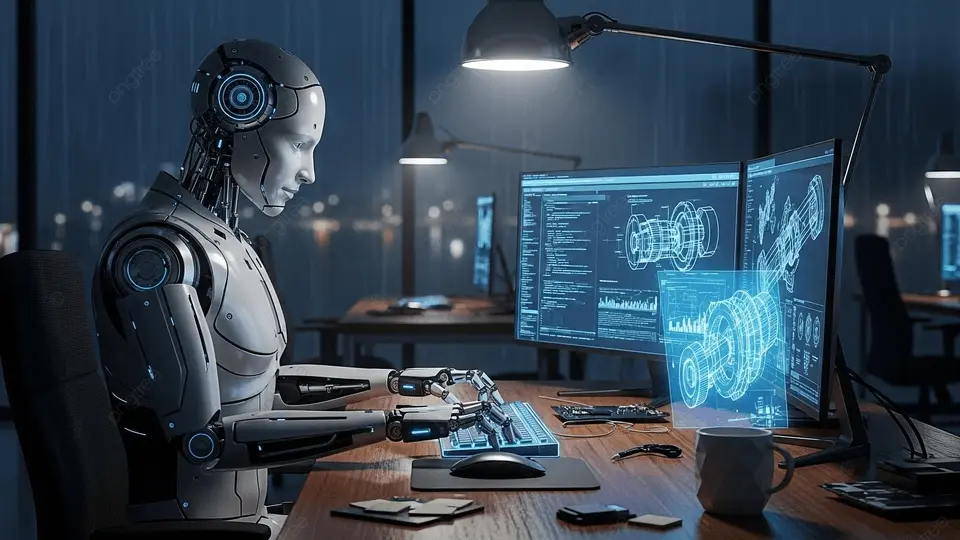 pngtree-futuristic-robot-working-on-computer-in-modern-office-image_21101326