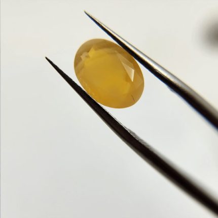 1.12ct Milky and yellow streaked Oregon Fire Opal